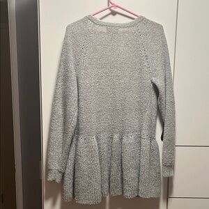 Elle Gray Women's Sweater Cardigan
